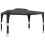 VidaXL vidaXL Pavillon mit Doppeldach Anthrazit 3,98x2,98 m Stahl 5