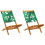 VidaXL (leaf pattern, 8 pcs) vidaXL Folding Garden Chairs 6 pcs Chairs Cream White Fabric and Solid Wood 1