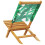 VidaXL (leaf pattern, 8 pcs) vidaXL Folding Garden Chairs 6 pcs Chairs Cream White Fabric and Solid Wood 7