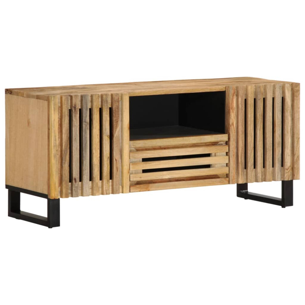 (natural, solid rough mango wood) vidaXL TV Cabinet TV Stand Entertainment Centre Media Unit TV Unit Solid Wood