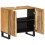 VidaXL (natural, solid rough mango wood) vidaXL Bathroom Sink Cabinet Storage Cabinet Vanity Unit Cupboard Solid Wood 2