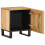 VidaXL (rough mango wood, 1 pcs) vidaXL Bedside Cabinet Home Nightstand Bed Table Side Table Solid Wood Mango 2