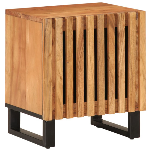 VidaXL (solid acacia wood, 2 pcs) vidaXL Bedside Cabinet Home Nightstand Bed Table Side Table Solid Wood Mango 1