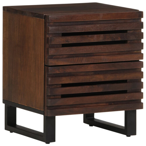 VidaXL (solid mango wood, 2 pcs) vidaXL Bedside Cabinet Nightstand Bed Cabinet Bed Table Solid Wood Reclaimed 1