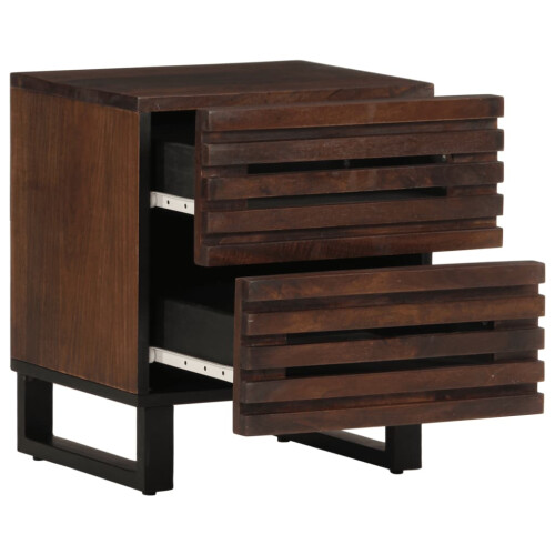VidaXL (solid mango wood, 1 pcs) vidaXL Bedside Cabinet Nightstand Bed Cabinet Bed Table Solid Wood Reclaimed 1