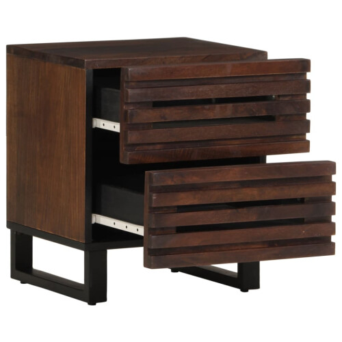 VidaXL (solid mango wood, 2 pcs) vidaXL Bedside Cabinet Nightstand Bed Cabinet Bed Table Solid Wood Reclaimed 2
