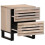 VidaXL (solid bleached wood, 2 pcs) vidaXL Bedside Cabinet Nightstand Bed Cabinet Bed Table Solid Wood Reclaimed 3