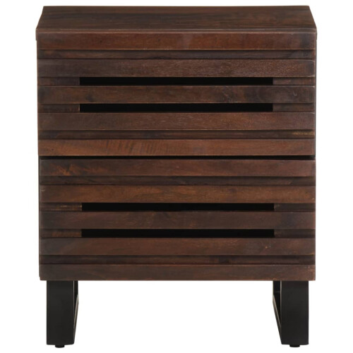 VidaXL (solid mango wood, 1 pcs) vidaXL Bedside Cabinet Nightstand Bed Cabinet Bed Table Solid Wood Reclaimed 2
