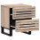 VidaXL (solid bleached wood, 1 pcs) vidaXL Bedside Cabinet Nightstand Bed Cabinet Bed Table Solid Wood Reclaimed 2