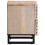 VidaXL (solid bleached wood, 2 pcs) vidaXL Bedside Cabinet Nightstand Bed Cabinet Bed Table Solid Wood Reclaimed 5