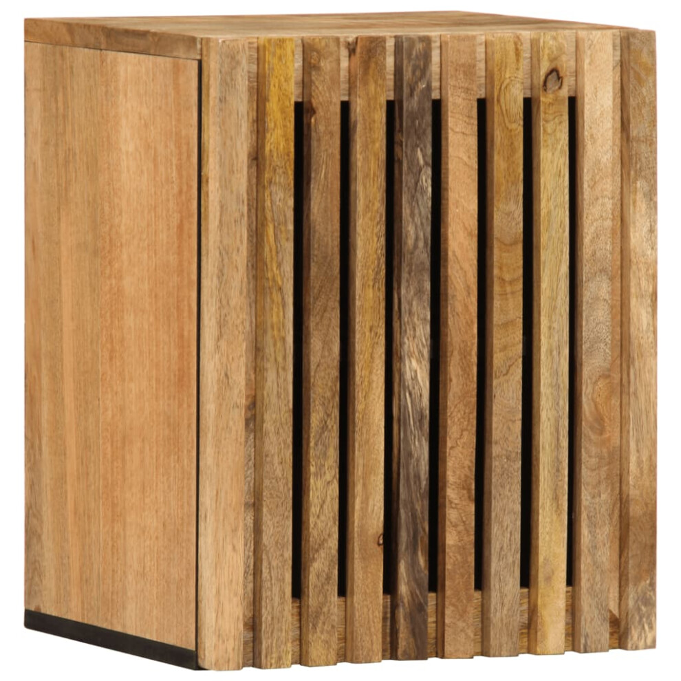 (natural, Solid Rough Mango wood) vidaXL Bathroom Wall Cabinet Hanging Cabinet Wall Storage Cupboard Solid Wood