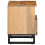 VidaXL (rough mango wood, 2 pcs) vidaXL Bedside Cabinets Nightstand Bed Side Table 2 pcs Solid Wood Acacia 5