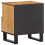 VidaXL (rough mango wood, 2 pcs) vidaXL Bedside Cabinets Nightstand Bed Side Table 2 pcs Solid Wood Acacia 6