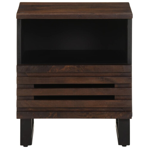 VidaXL (solid mango wood, 2 pcs) vidaXL Bedside Cabinets Nightstand Bed Side Table 2 pcs Solid Wood Acacia 2