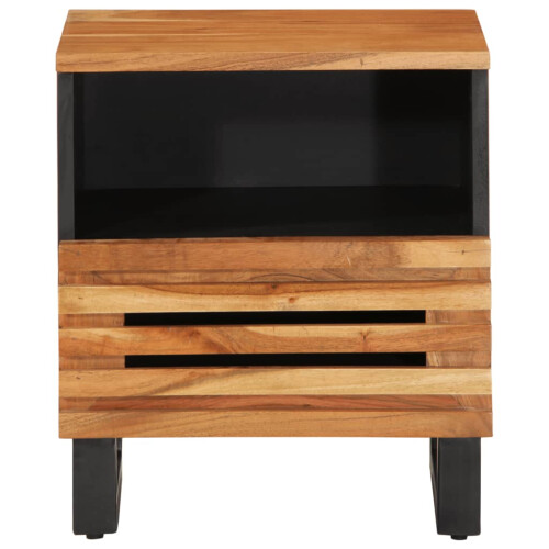 VidaXL (solid acacia wood, 1 pcs) vidaXL Bedside Cabinets Nightstand Bed Side Table 2 pcs Solid Wood Acacia 2