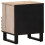VidaXL (solid bleached wood, 1 pcs) vidaXL Bedside Cabinets Nightstand Bed Side Table 2 pcs Solid Wood Acacia 5