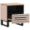 VidaXL (solid bleached wood, 2 pcs) vidaXL Bedside Cabinets Nightstand Bed Side Table 2 pcs Solid Wood Acacia 3