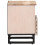 VidaXL (solid bleached wood, 2 pcs) vidaXL Bedside Cabinets Nightstand Bed Side Table 2 pcs Solid Wood Acacia 5