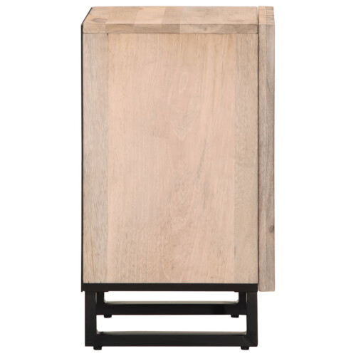 VidaXL (light brown, solid mango wood) vidaXL Bathroom Cabinet Toilet Storage Cabinet Cupboard Vanity Unit Solid Wood 2