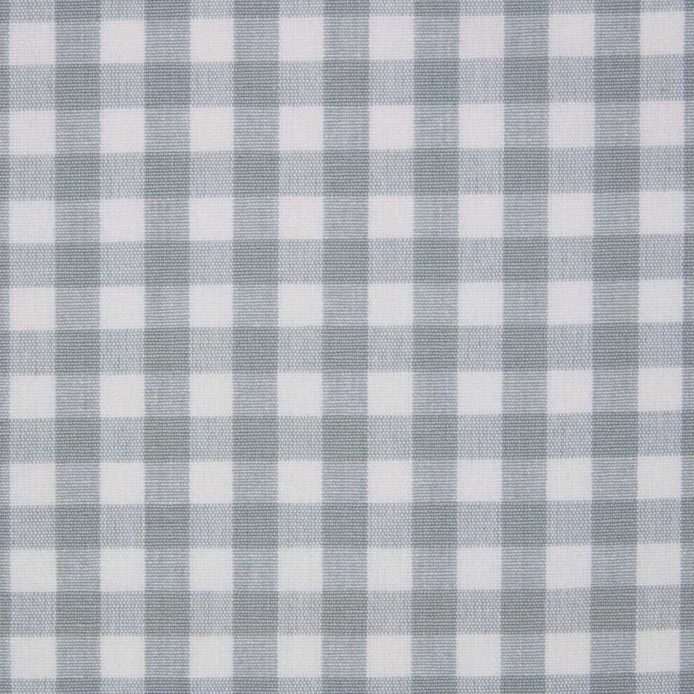 (Blue) Pure Cotton Gingham Check Fabric 150cm Wide