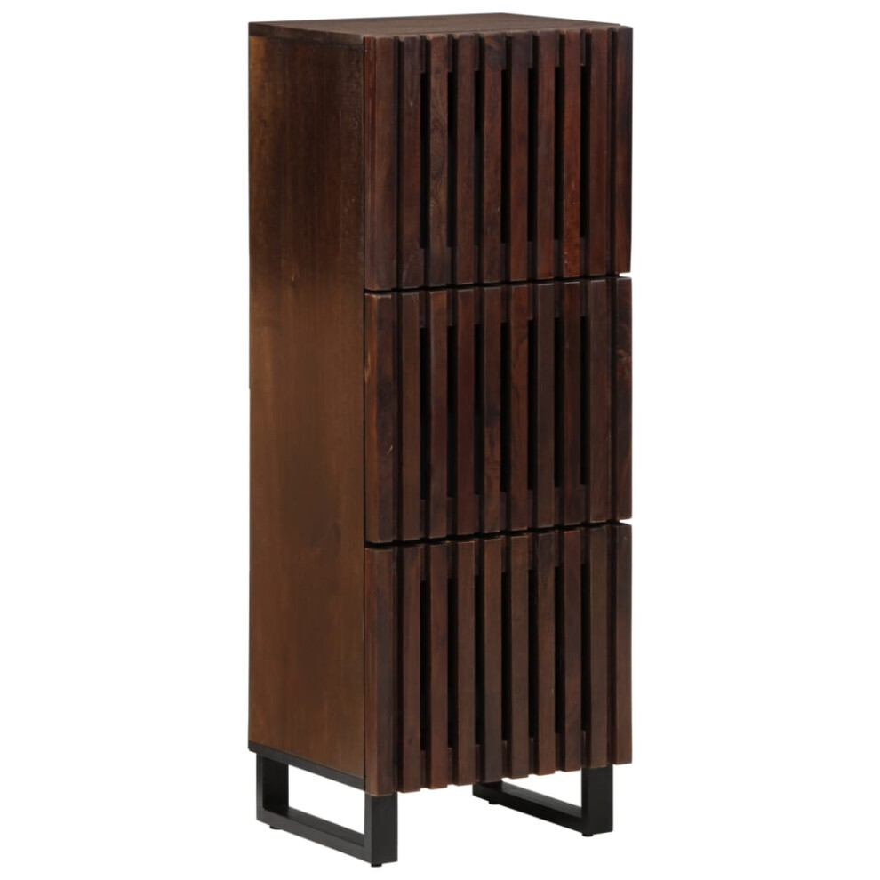 (brown, Solid Mango wood) vidaXL Highboard Sideboard Side Cabinet Storage Cupboard Solid Wood Acacia