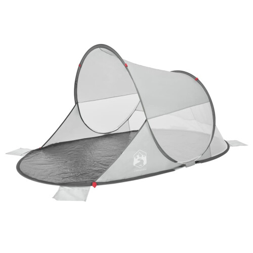 VidaXL vidaXL Strandzelt Grau Pop-Up Wasserdicht