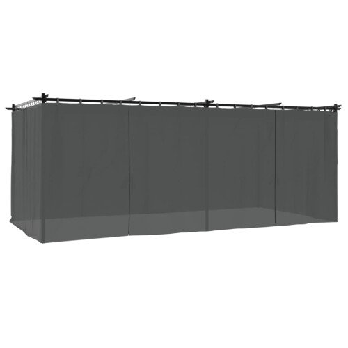 VidaXL vidaXL Pavillon mit Vorhängen Anthrazit 6x3 m Stahl