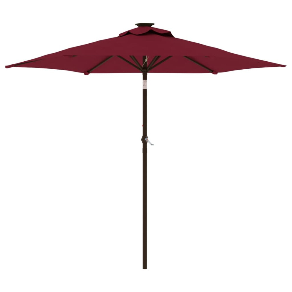Vidaxl (Bordeaux Red) Garden Parasol With Steel Pole Patio Umbrella Sun Parasol Bordeaux Red
