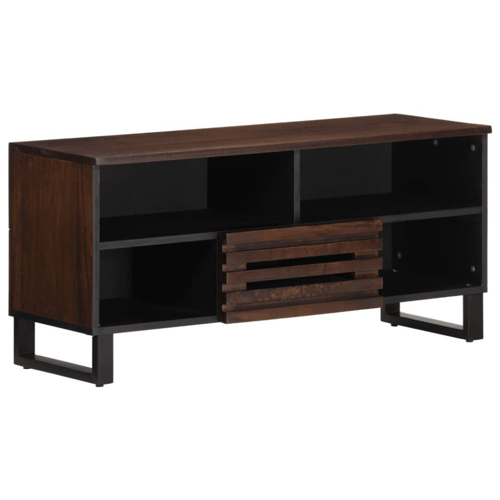 (brown, solid mango wood) vidaXL TV Cabinet TV Stand Entertainment Centre TV Unit Brown Solid Wood Mango