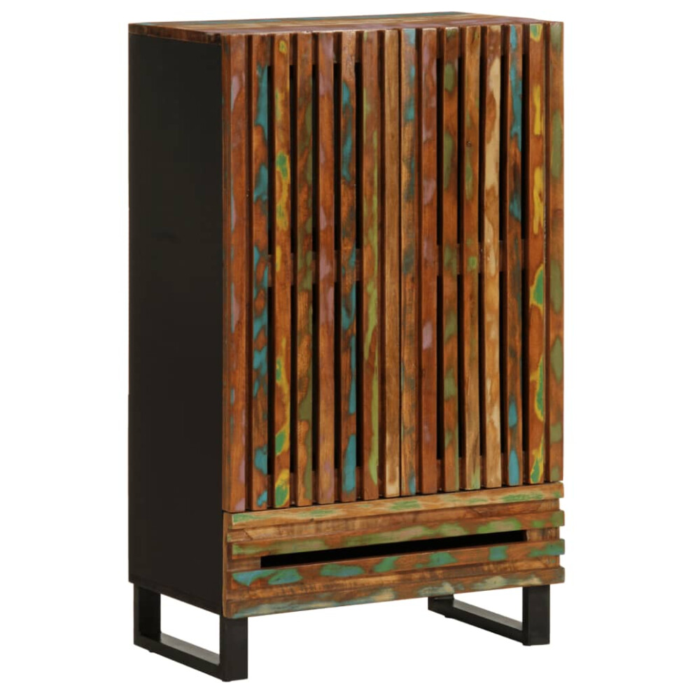 (multicolour, solid acacia wood) vidaXL Highboard Sideboard Side Cabinet Storage Organiser Cupboard Solid Wood