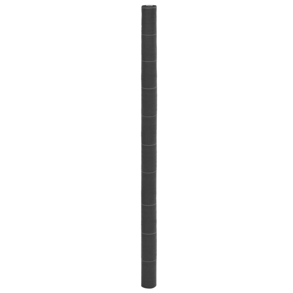 Vidaxl (2 X 50 M (150 G/M2)) Weed Membrane Weed Barrier Fabric Weed Control Ground Cover Black Pp