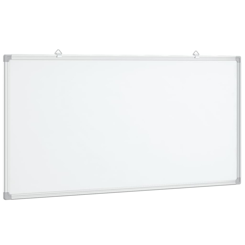 (60 x 30 x 1.7 cm) vidaXL Magnetic Whiteboard Dry Erase White Board Wall Writing Board Aluminium