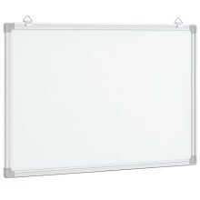 (80 x 60 x 1.7 cm) vidaXL Magnetic Whiteboard Dry Erase White Board Wall Writing Board Aluminium