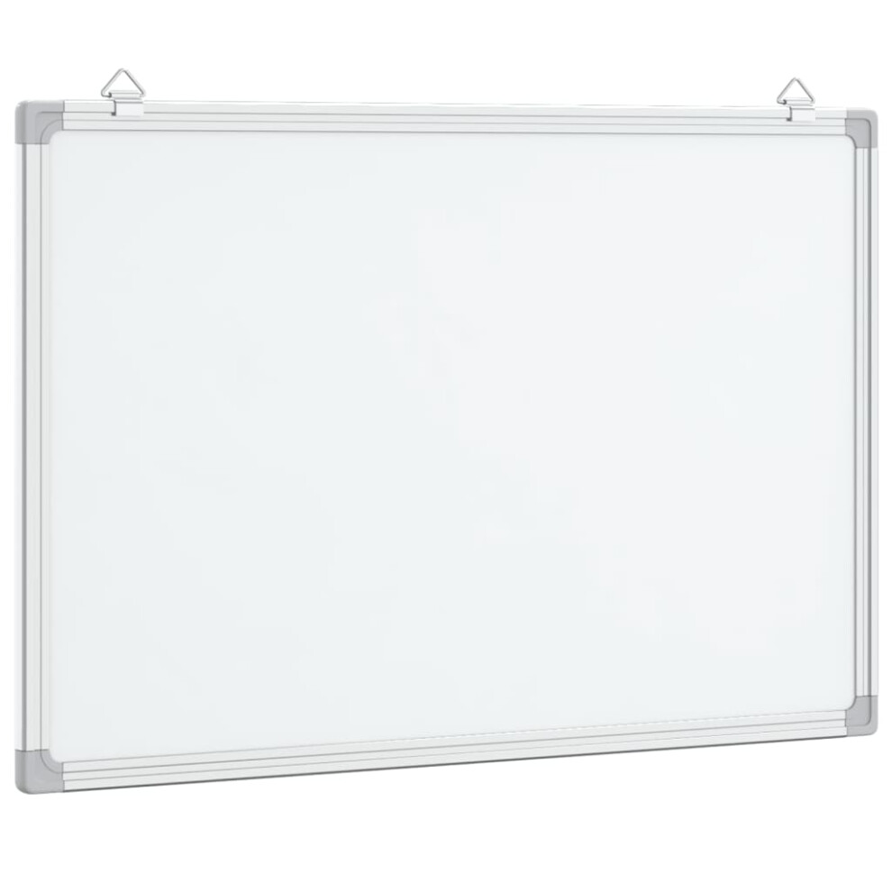 Vidaxl (80 X 60 X 1.7 Cm) Magnetic Board Dry Erase Board Wall Writing Board Aluminium White