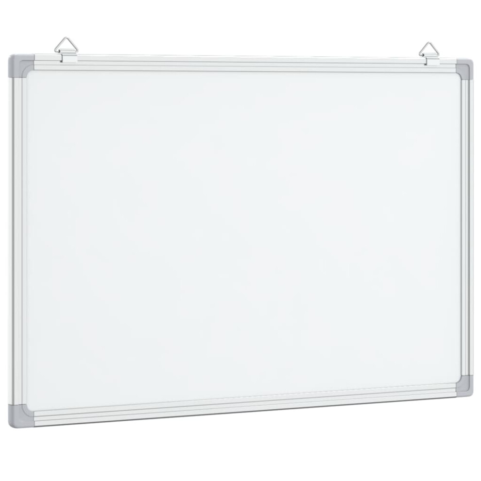 (60 x 40 x 1.7 cm) vidaXL Magnetic Whiteboard Dry Erase White Board Wall Writing Board Aluminium