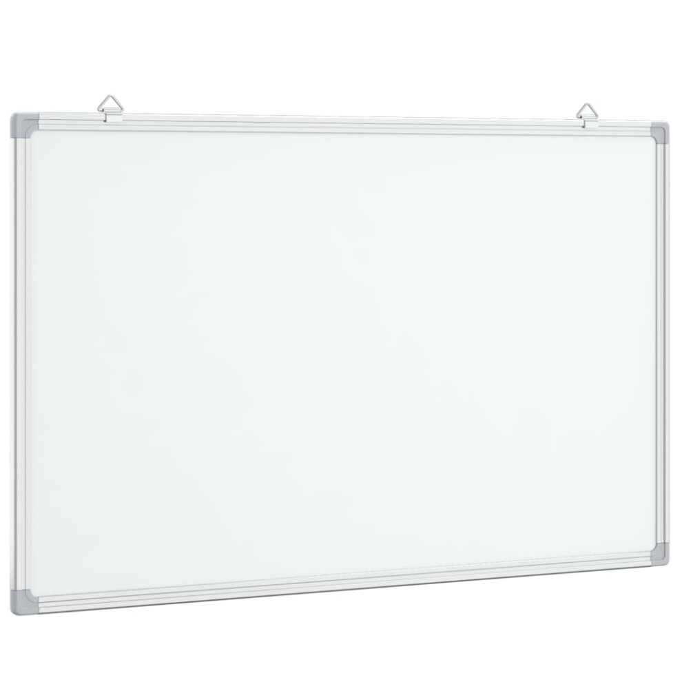 (80 x 50 x 1.7 cm) vidaXL Magnetic Whiteboard Dry Erase White Board Wall Writing Board Aluminium