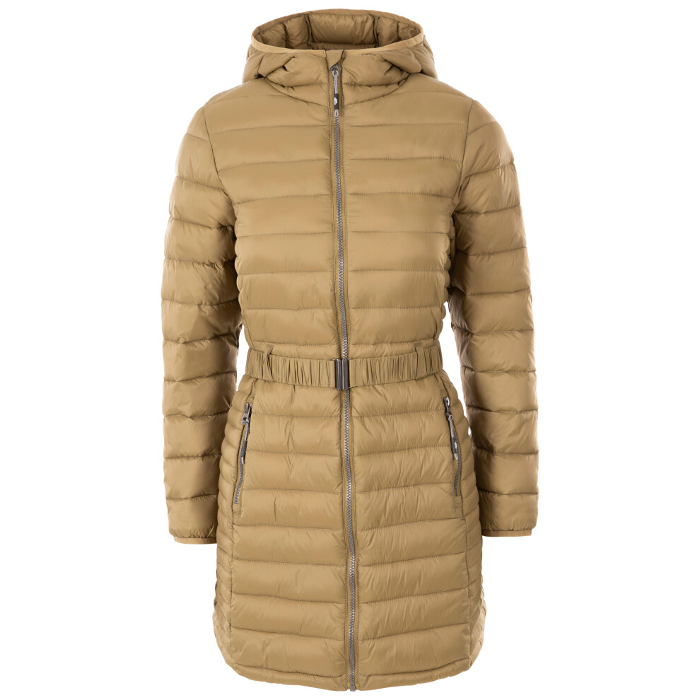 (18, Army) Trespass Womens Padded Jacket Longline Santuzza