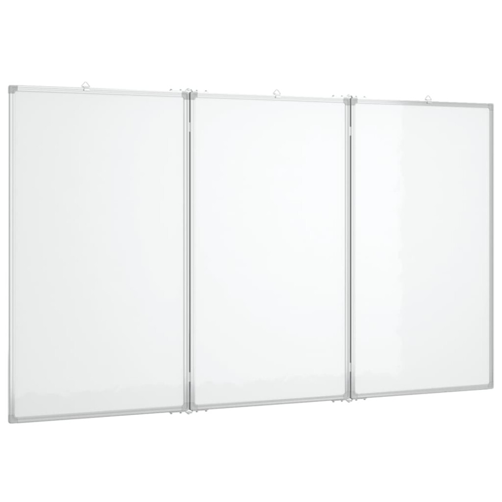 Vidaxl (150 X 100 X 1.7 Cm) Magnetic Whiteboard Foldable Writing Dry Erase White Board Aluminium