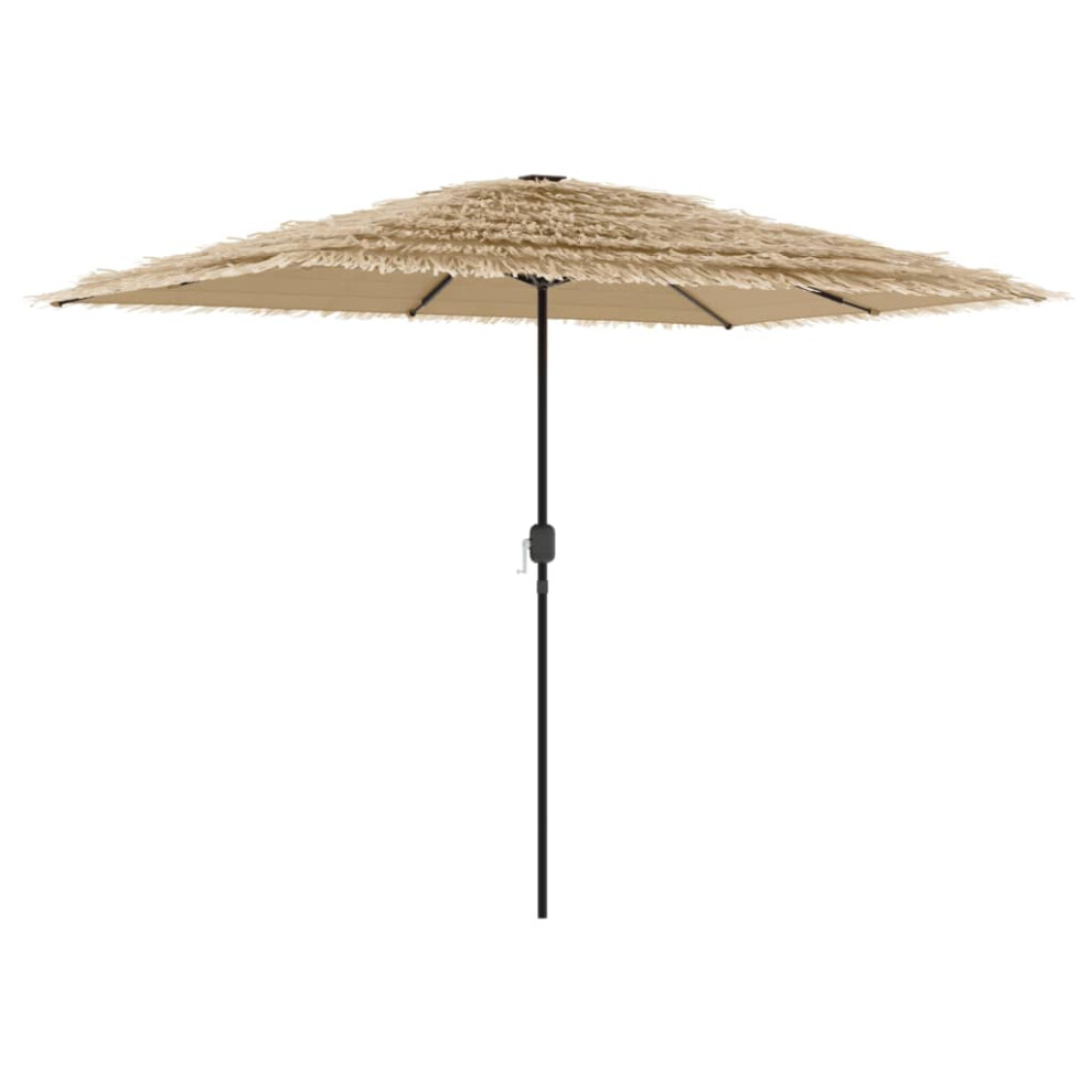 (brown, 300 x 200 x 250 cm) vidaXL Garden Parasol with Steel Pole Outdoor Umbrella Balcony Sun Parasol