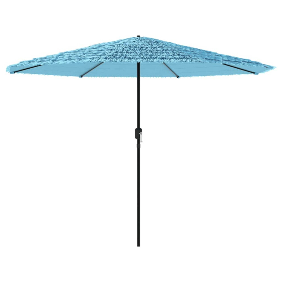 (blue, 388 x 388 x 248 cm) vidaXL Garden Parasol with Steel Pole Outdoor Umbrella Balcony Sun Parasol