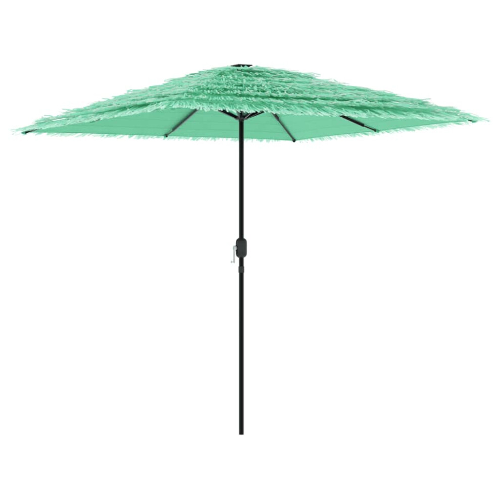 (green, 248 x 248 x 248 cm) vidaXL Garden Parasol with Steel Pole Outdoor Umbrella Balcony Sun Parasol