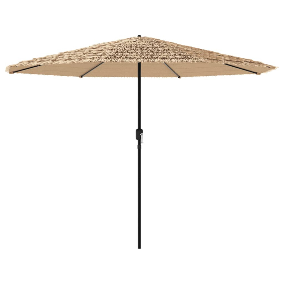 (brown, 324 x 324 x 247 cm) vidaXL Garden Parasol with Steel Pole Outdoor Umbrella Balcony Sun Parasol