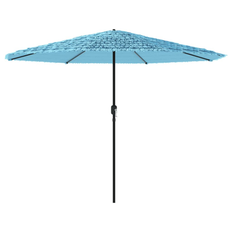 (blue, 324 x 324 x 247 cm) vidaXL Garden Parasol with Steel Pole Outdoor Umbrella Balcony Sun Parasol