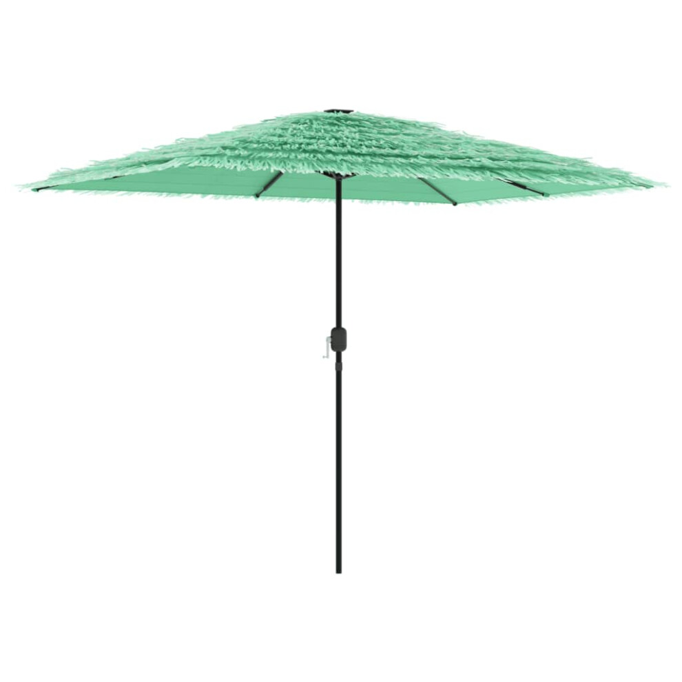 (green, 300 x 200 x 250 cm) vidaXL Garden Parasol with Steel Pole Outdoor Umbrella Balcony Sun Parasol