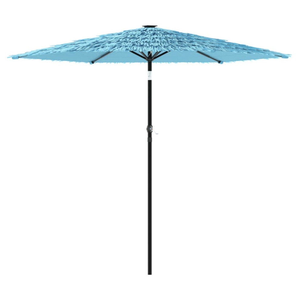 Vidaxl (Blue, 268 X 268 X 226 Cm) Garden Parasol With Steel Pole Outdoor Umbrella Balcony Sun Parasol