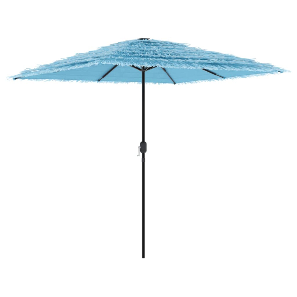 (blue, 248 x 248 x 248 cm) vidaXL Garden Parasol with Steel Pole Outdoor Umbrella Balcony Sun Parasol