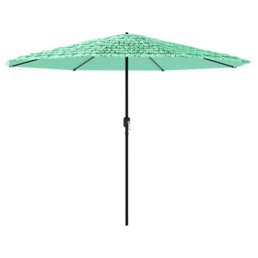 Vidaxl (Green, 388 X 388 X 248 Cm) Garden Parasol With Steel Pole Outdoor Umbrella Balcony Sun Parasol