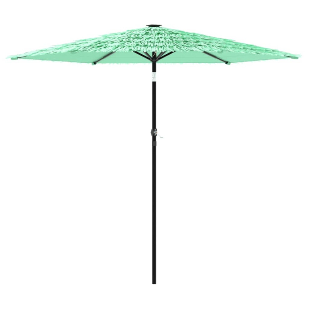 (green, 223 x 223 x 213 cm) vidaXL Garden Parasol with Steel Pole Outdoor Umbrella Balcony Sun Parasol