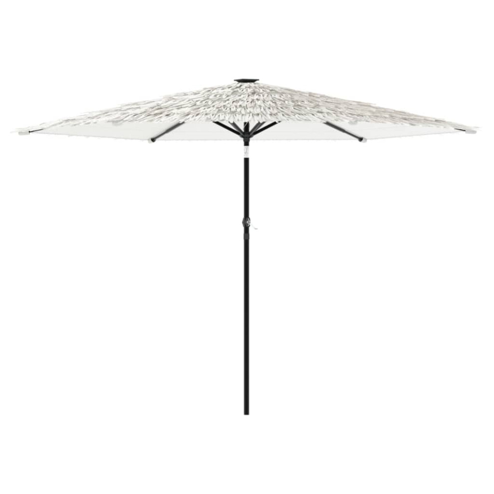 (white, 288 x 288 x 225 cm) vidaXL Garden Parasol with Steel Pole Outdoor Umbrella Balcony Sun Parasol