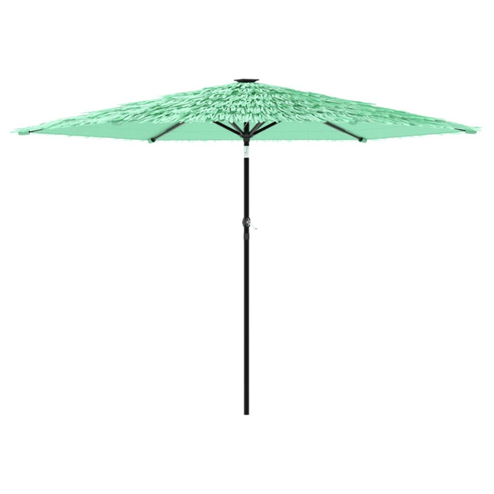 Vidaxl (Green, 288 X 288 X 225 Cm) Garden Parasol With Steel Pole Outdoor Umbrella Balcony Sun Parasol